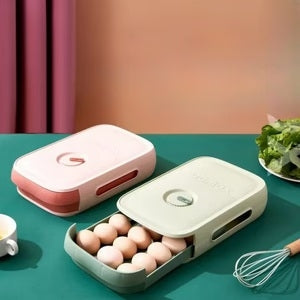 Pachet Promotional ! 1+1 Cutie depozatiare pentru oua cu 2 sertare