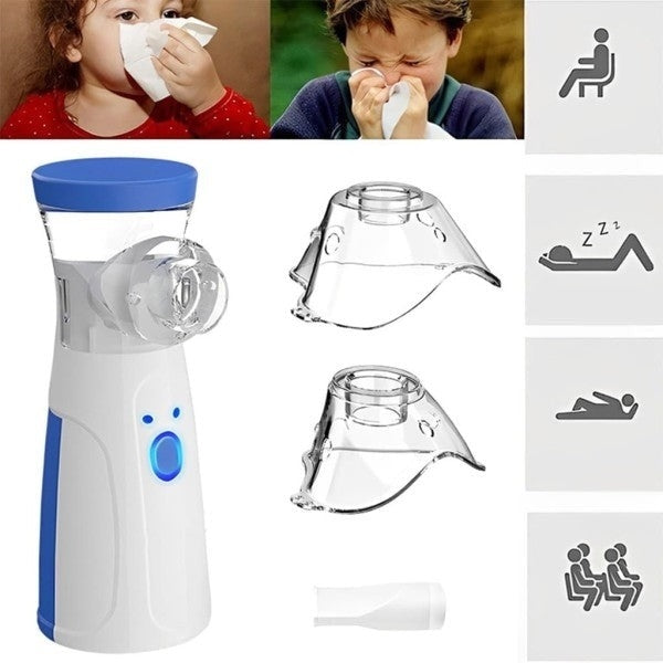 Aparat de Aerosoli Portabil Fără Fir – Silențios, Ușor de Folosit cu Particule Ultrafine (Ideal pentru Copii)
