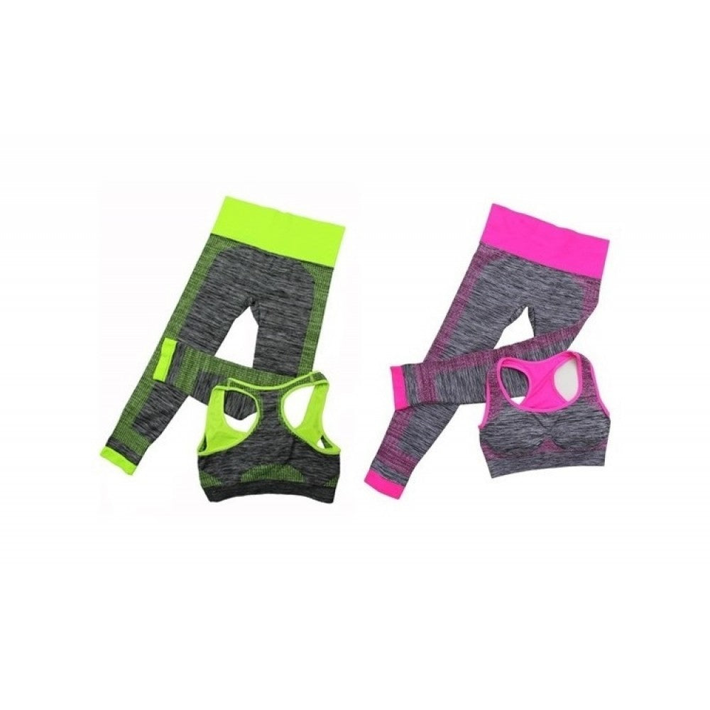 Costum pentru fitness sau yoga - 2 piese - bustiera si pantaloni