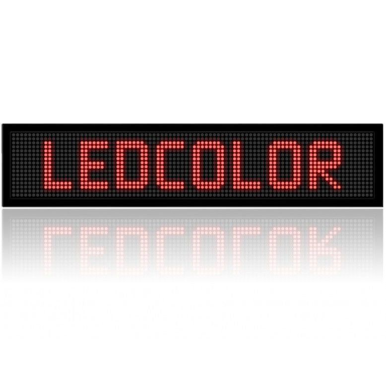 Reclama luminoasa, afisaj LED Dublu, Fata-Verso, personalizabila pentru exterior-interior, 100x40cm