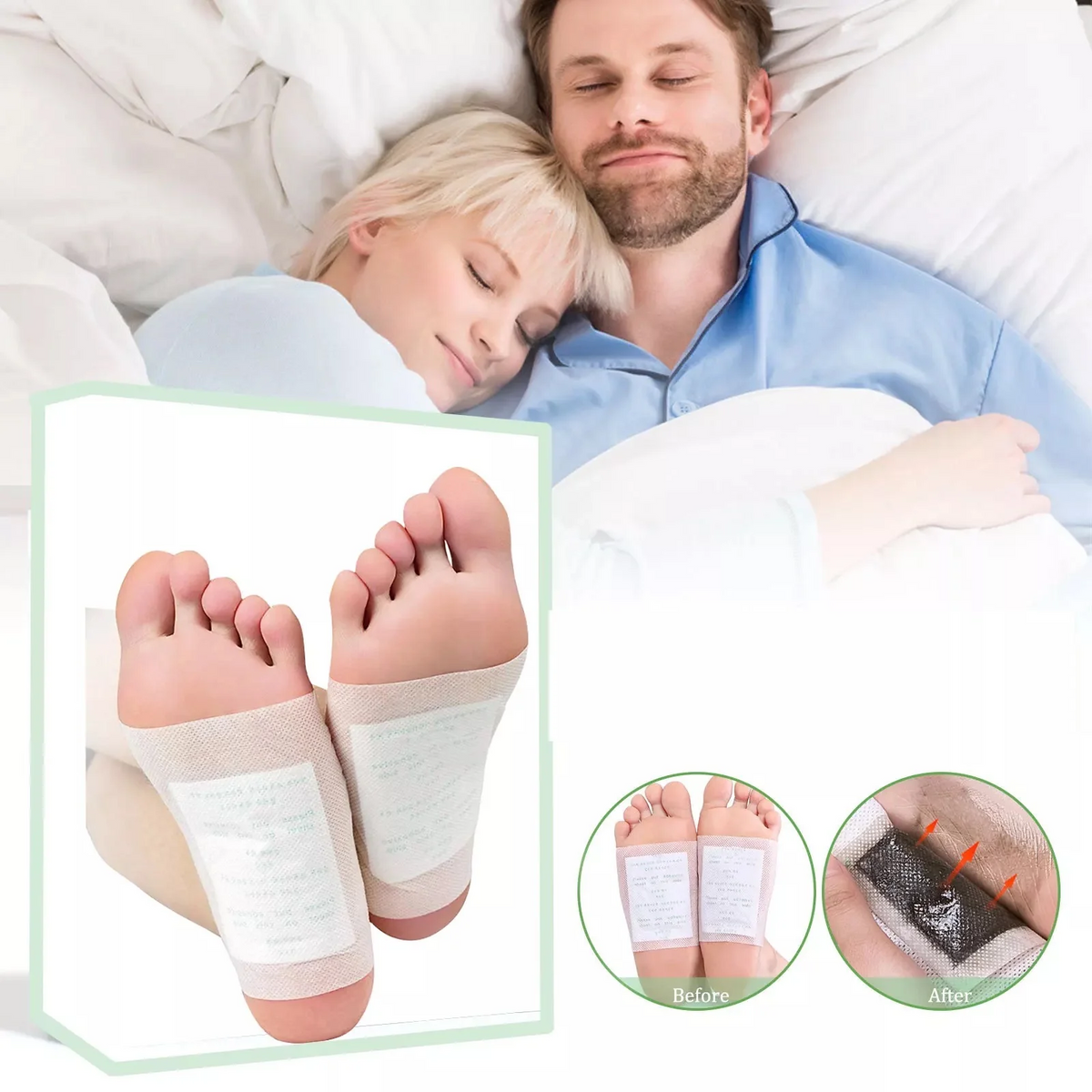 Set 10 Plasturi Detox 1+1 Gratuit