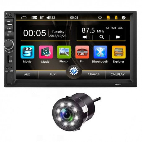 MP5 Player Auto Universal, Camera De Marsarier HD Ecran 7 Inch, Bluetooth