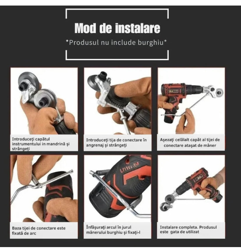 Foarfecă pentru Bormașină DRILLCUT – Tăiere Rapidă și Precisă a Tablei