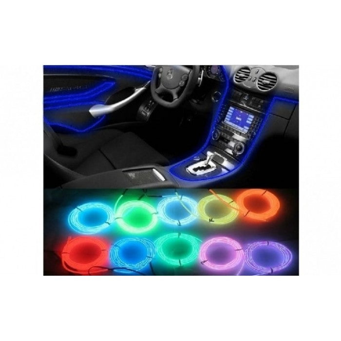 Fir cu neon pentru lumina ambientala 2,5 m, diverse culori,