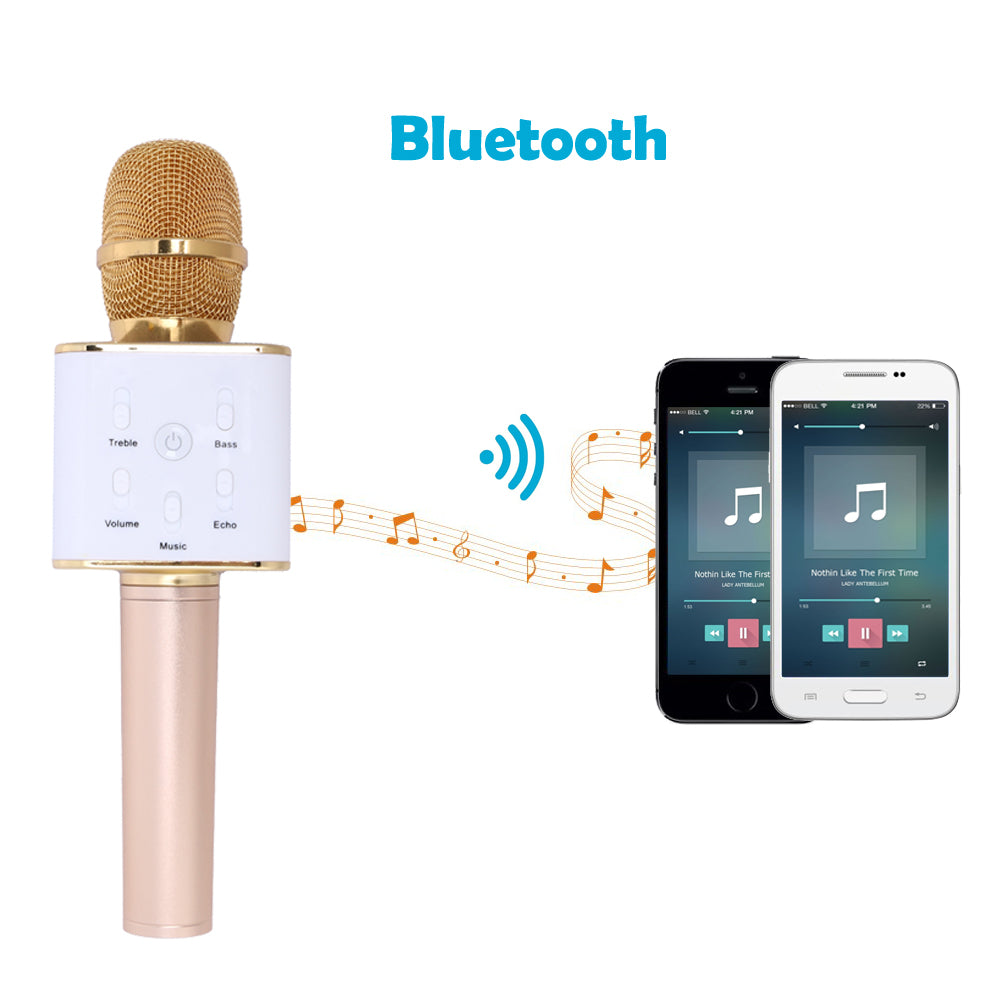 Microfon wireless sistem karaoke profesional cu boxe si bluetooth