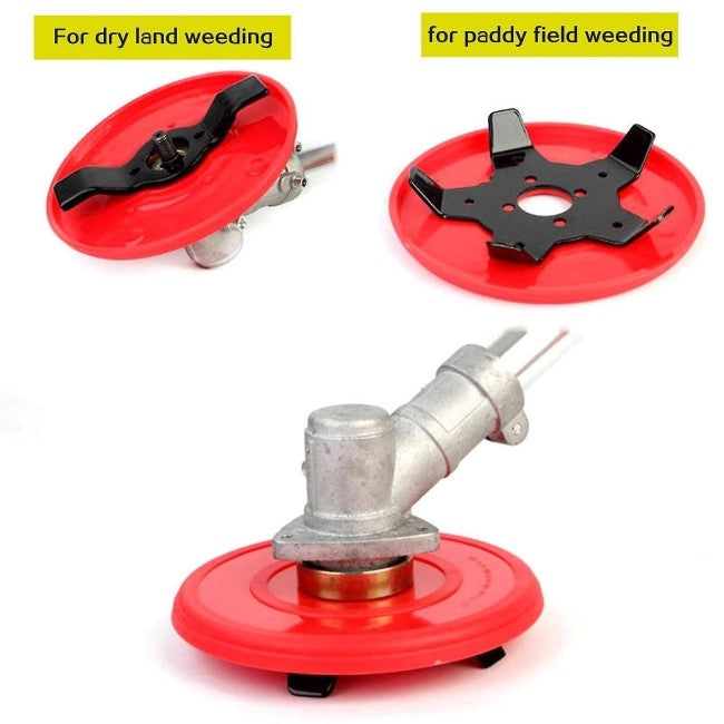 Set 3 piese, accesoriu motocoasa cu disc pentru indepartare buruieni si plivit iarba