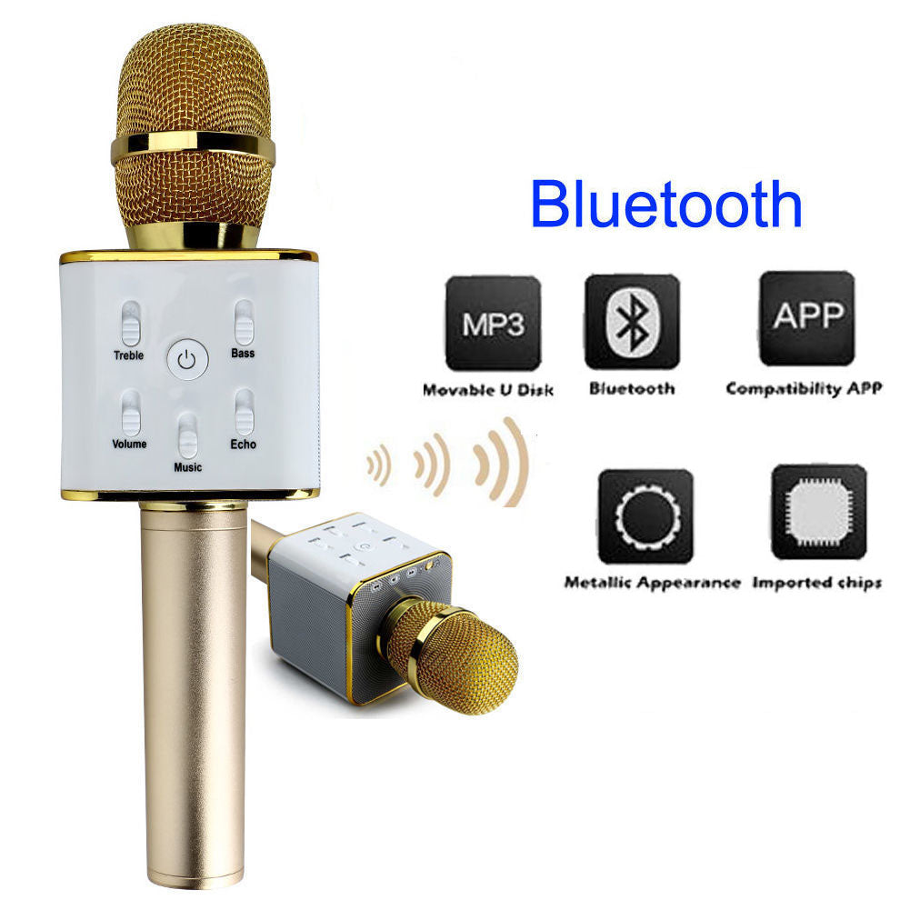 Microfon wireless sistem karaoke profesional cu boxe si bluetooth