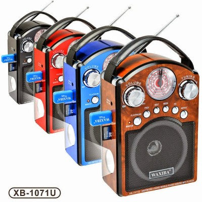 Radio Waxiba XB1071U cu lanterna, slot SD, USB