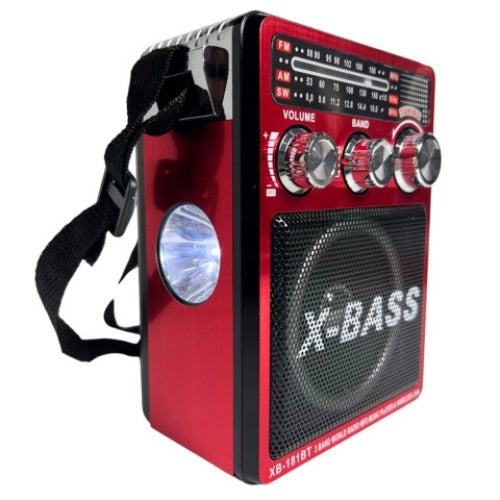 Radio portabil XB-182URT, 3 benzi, suport card SD/USB.