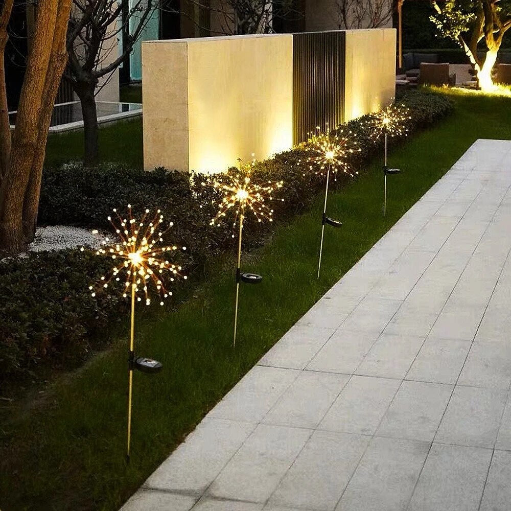 Set 2 bucati lampa solara led tip artificii