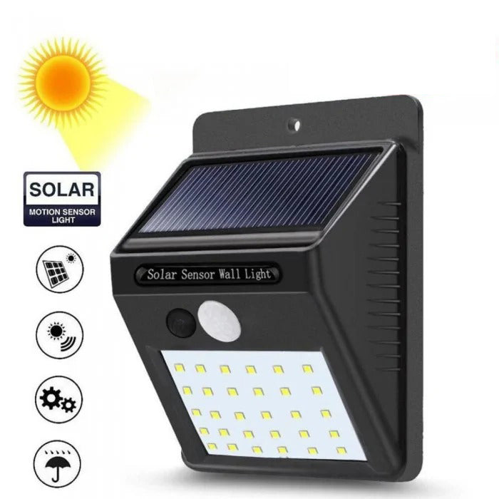 Pachet promotional Lampa solara cu 48 de LED-uri si 3 moduri de iluminare, 1 +1 Gratis