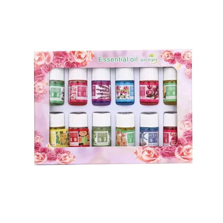 Set 12 uleiuri esentiale pentru aromaterapie, 12x 3 ml