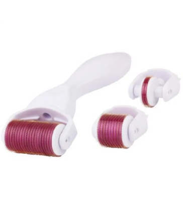 Dermaroller rola dermatologica 4 in 1 cu ace din otel inoxidabil