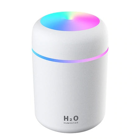 Umidificator auto, alimentare USB, difuzor aroma, iluminare Led 3W, 300 ml, 
