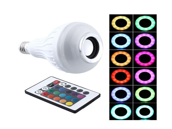 Bec led RGB 2in1 cu Boxa bluetooth