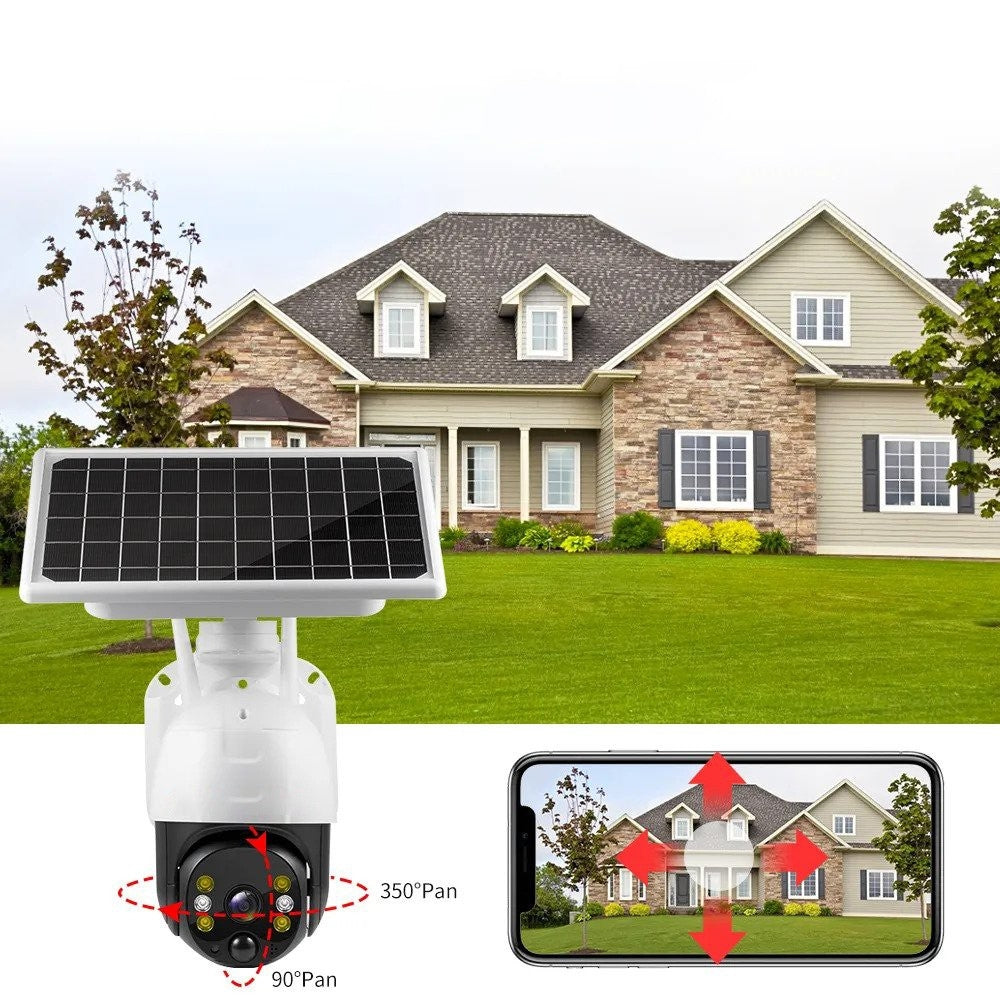 Camera de supraveghere conectare wireless cu panou solar 