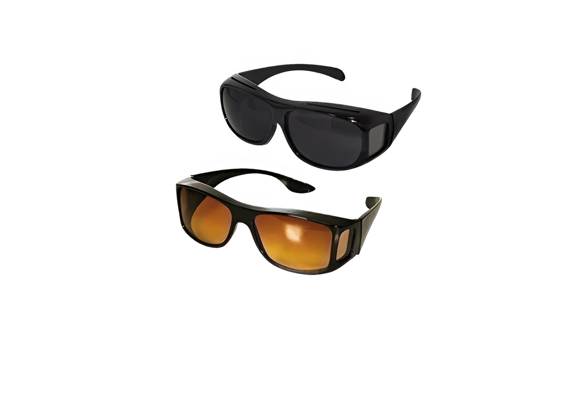 Pachet Promotional ! 1+1 Set 2 perechi ochelari pentru condus de zi - noapte HD Vision​