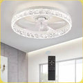 Plafoniera LED Nashi cu ventilator, albă, 30W
