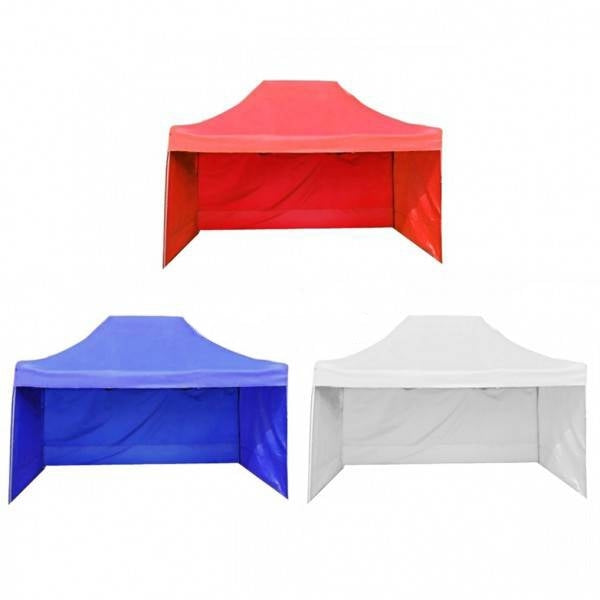 Pavilion - cort pliabil 3 pereti cu sistem strangere acordeon 3 x 6m 