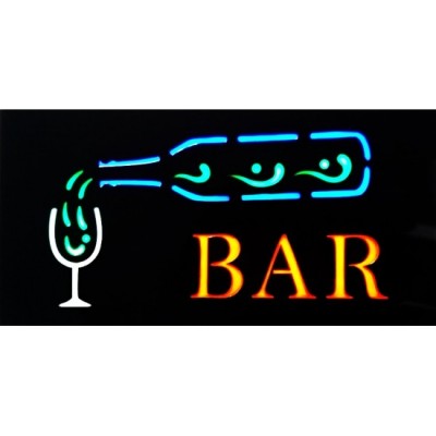 Reclama panou cu iluminare tip BAR