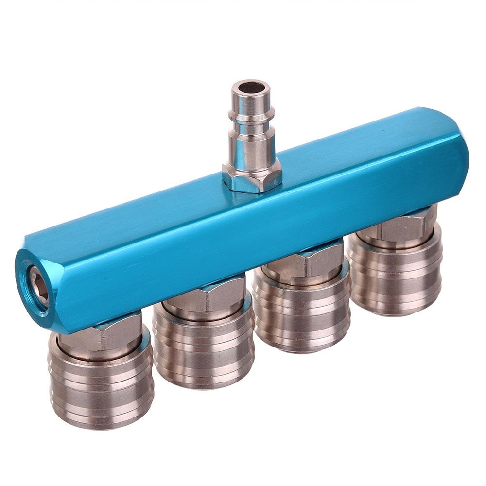 Racord de aer cu 4 cuplări rapide