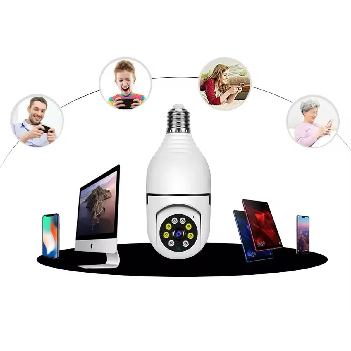 Camera de supraveghere Wireless tip bec E27
