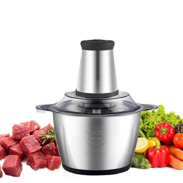 Tocator electric, 4 lame din otel inoxidabil de inalta calitate, 2L, recipient din Inox