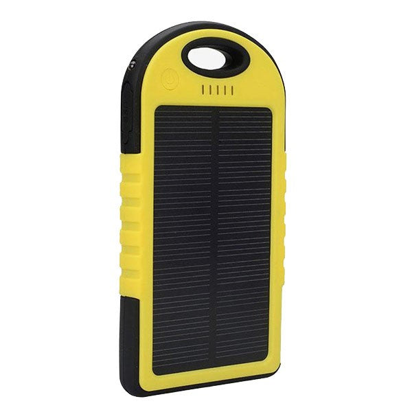 Baterie externa solara, 10000 mAh, rezistenta la socuri si apa 