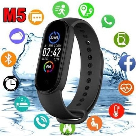 BRATARA FITNESS SMART CU NOTIFICARII WHATSAPP SI FACEBOOK FITPRO