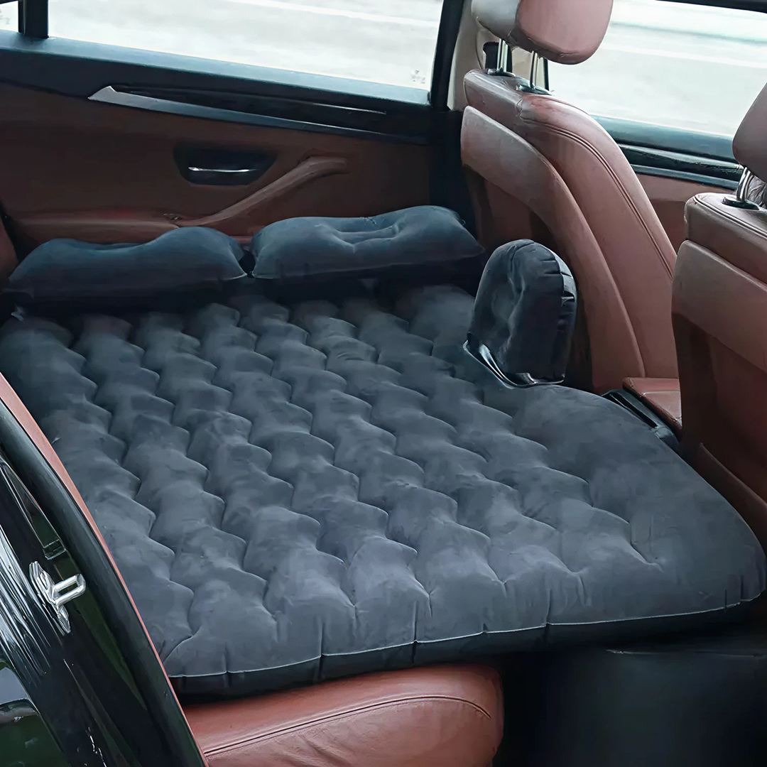 Saltea Auto Gonflabilă pentru Bancheta Spate – Confort Maxim în Călătorii + Pompa 12V Inclusă